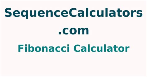 fibonacci virtual|Fibonacci Calculator .